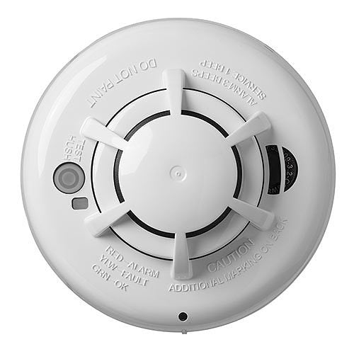 DSC Wireless Smoke Detector with Built-in Heat Detector | WS4936 | UPC: 820043000153